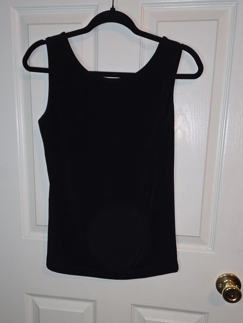 Chico's Travelers Classic Black  Square-Neck Tank